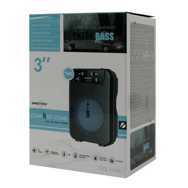 اسپیکر بلوتوثی گریت نایس Extra BASS GTS-1345