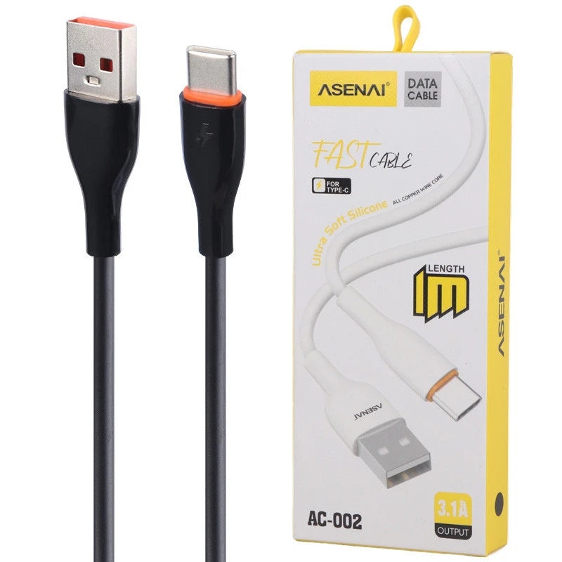 کابل تایپ سی فست شارژ 3.1 آمپر Asenai AC-002 طول 1 متر