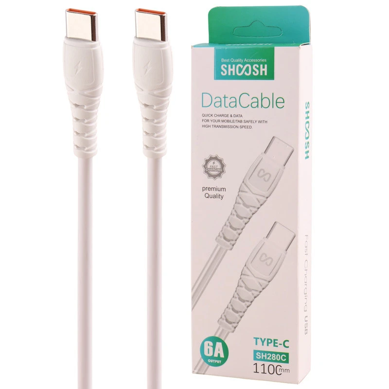 کابل تبدیل USB-C به USB-C شوش  مدل SH280 C طول 1.1 متر